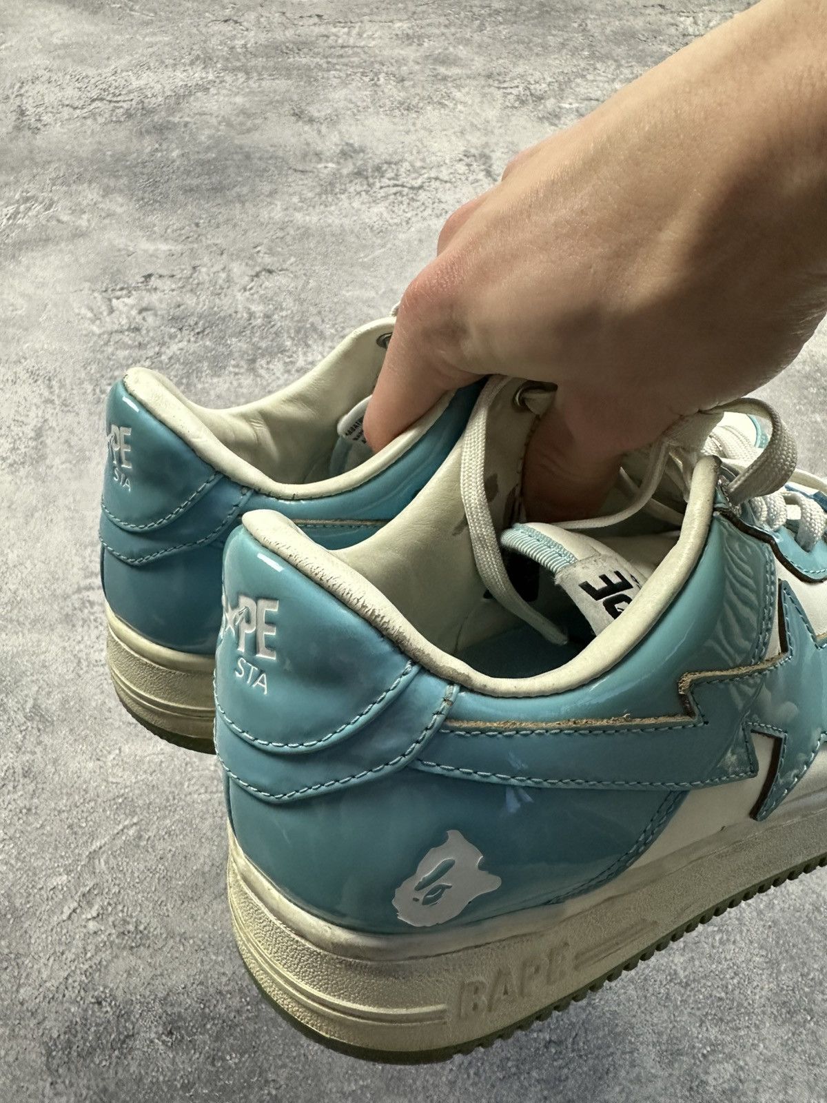 Bape A Bathing Ape Bape Sta Blue White Sneakers size 8.5 Size US 8.5 / EU 41-42 - 22 Thumbnail