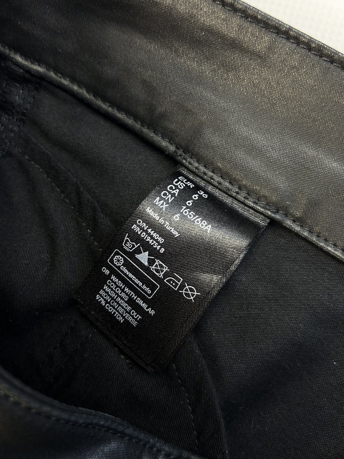 H&M × Isabel Marant rare Isabel Marant x H&M Waxed Moto Jeans Y2K Pants Size 28" / US 6 / IT 42 - 10 Thumbnail