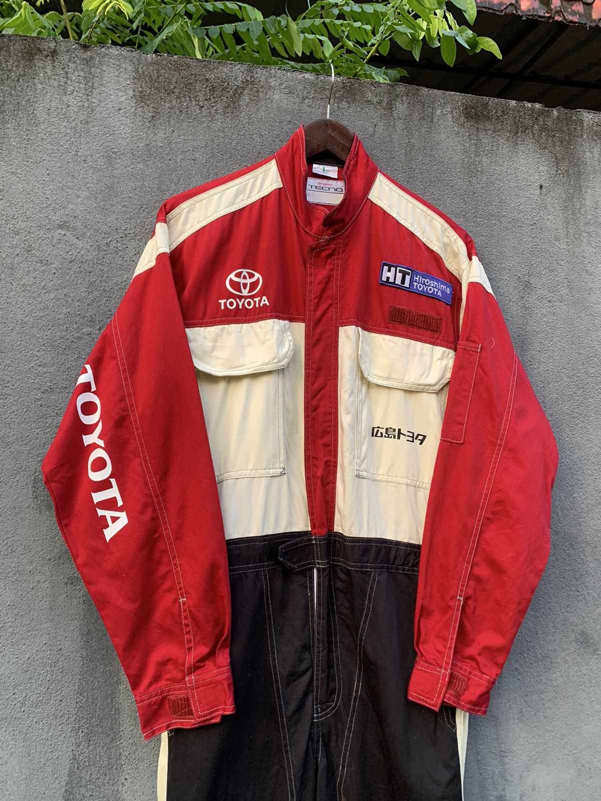 Japanese Brand 🏁VINTAGE TOYOTA TECNO JUMPSUIT Size US 33 - 2 Thumbnail