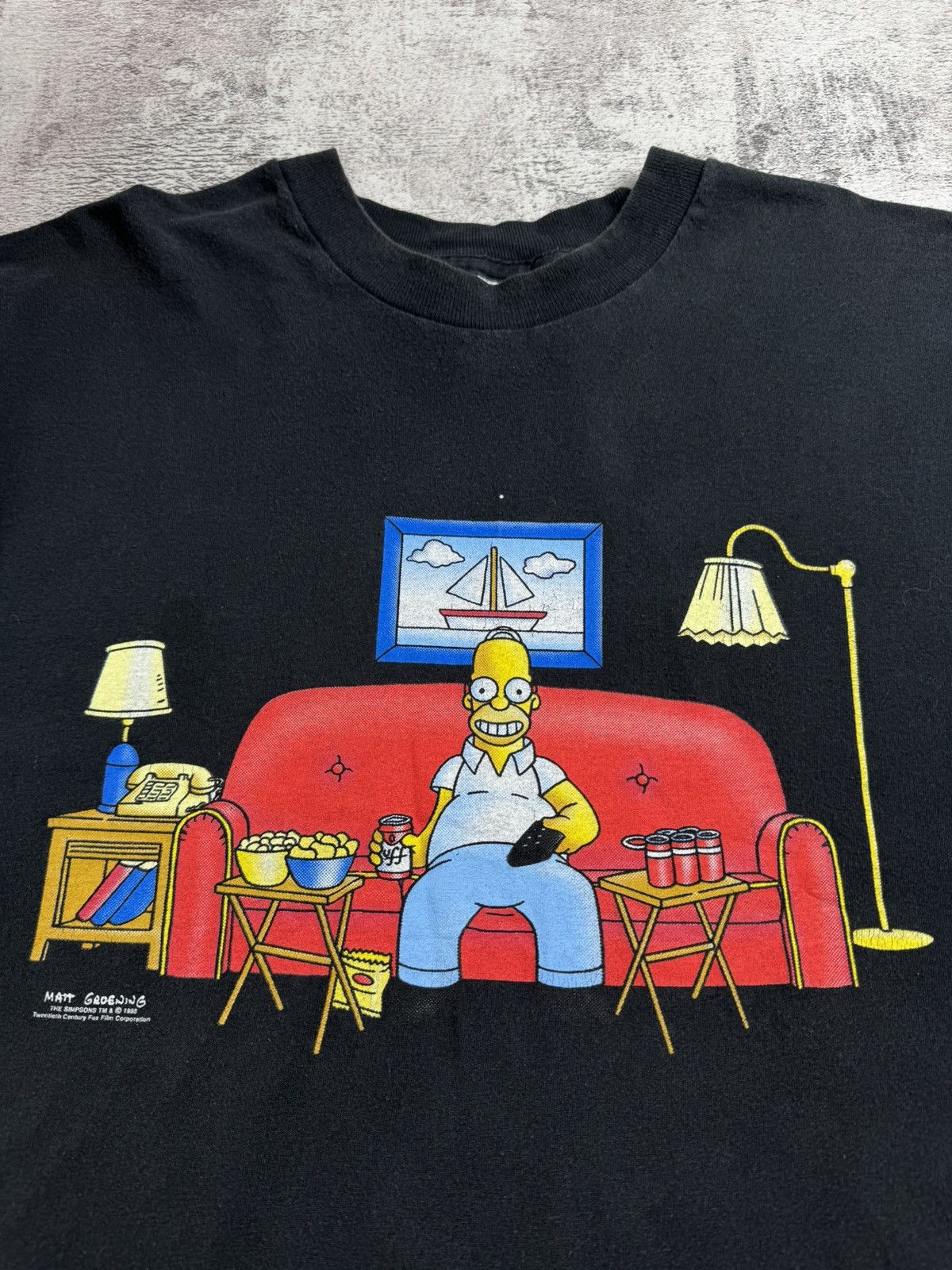 The Simpsons The Simpson Matt Groening Vintage Movie Cartoon 1998 Merch Men’s XLT Shirt Tee Size US XL / EU 56 / 4 - 9 Thumbnail