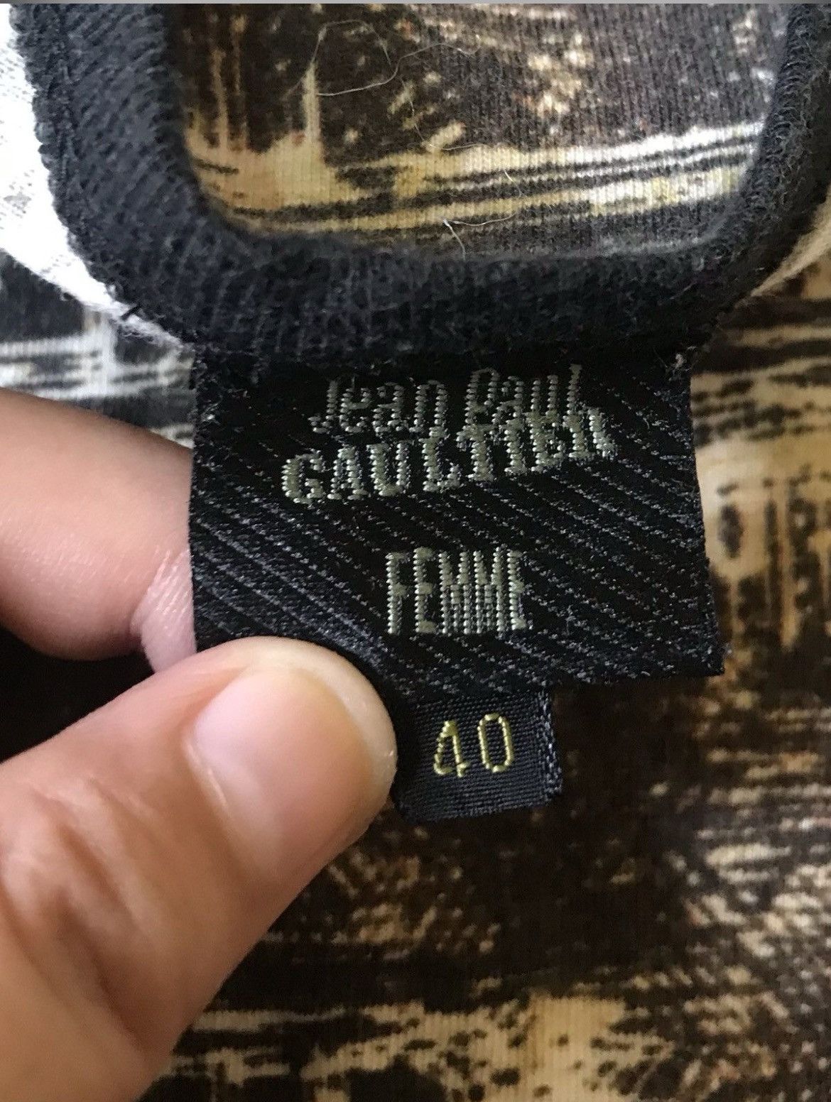 Jean Paul Gaultier SS 2000 Collection of Jean Paul Gaultier Overprint Tee Size US XXS / EU 40 - 4 Thumbnail