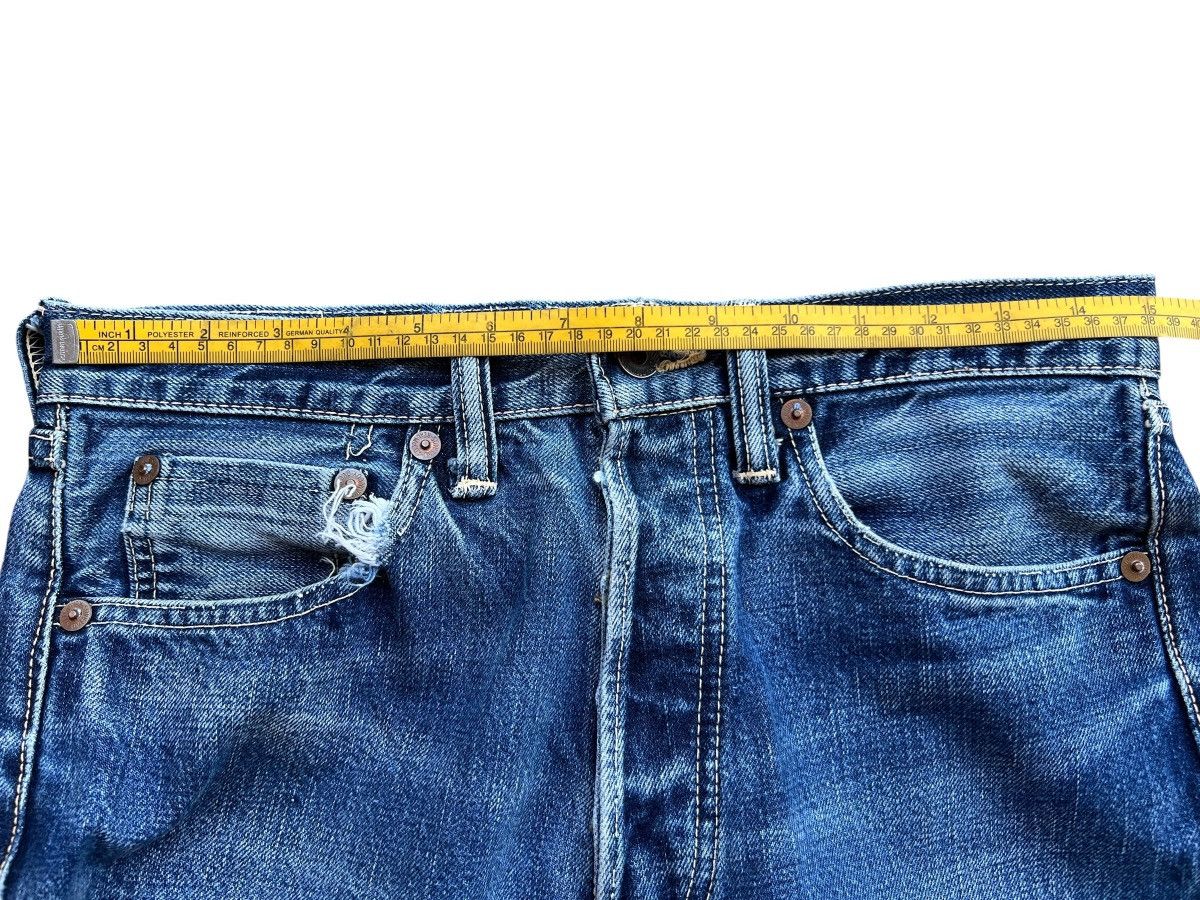 The Real McCoy's Vintage Real Mccoy Japan Selvedge Faded Denim Jeans 30x32 Size US 30 / EU 46 - 11 Thumbnail