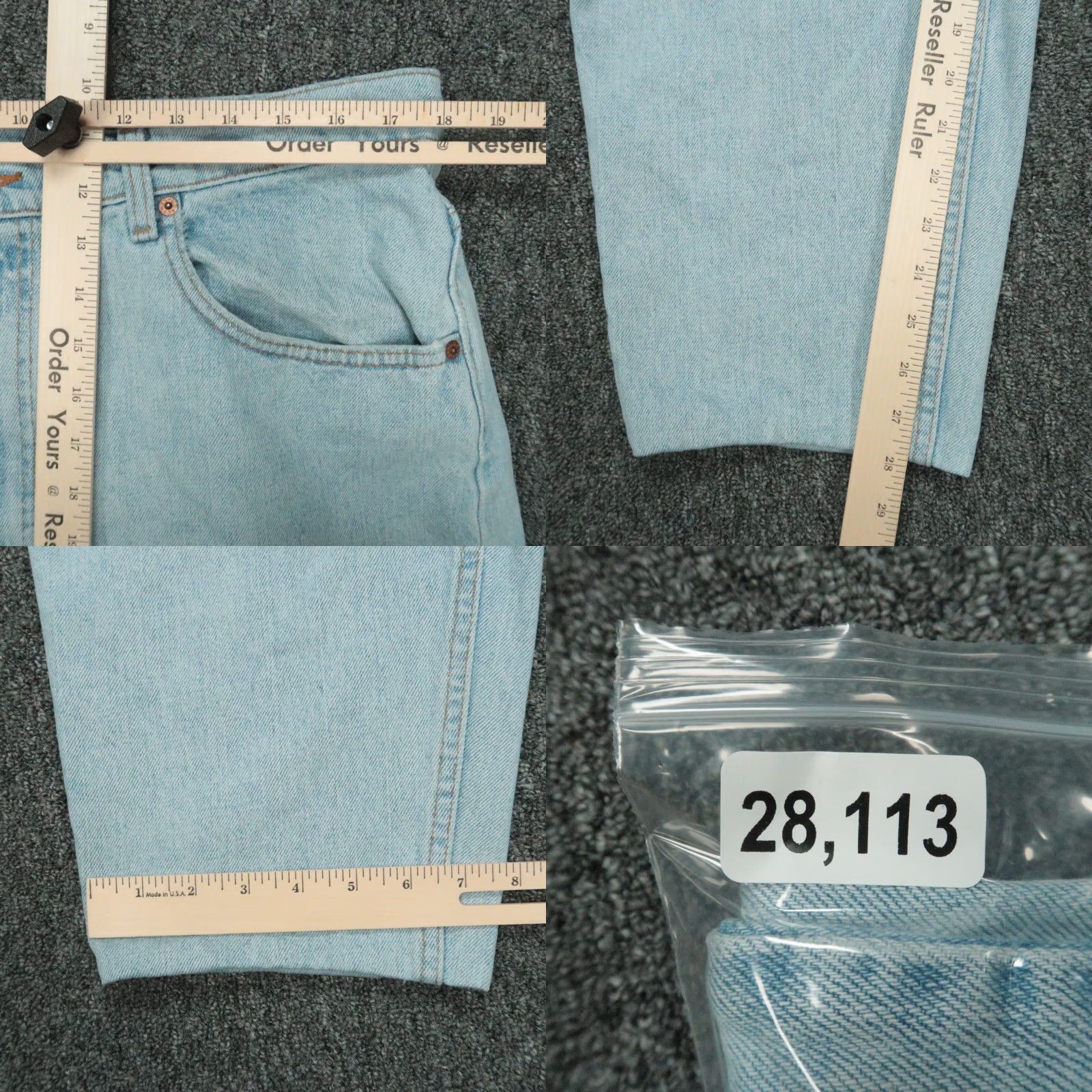 Levi's VINTAGE Levi's Jeans Mens 36x28 Blue 560 Tapered 5-Pocket Denim USA 1990s Men Jeans Size US 36 / EU 52 - 8 Thumbnail