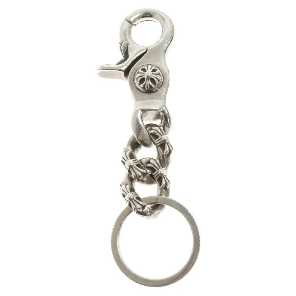 image of Chrome Hearts Extra Fancy Key Clip in Silver, Men's