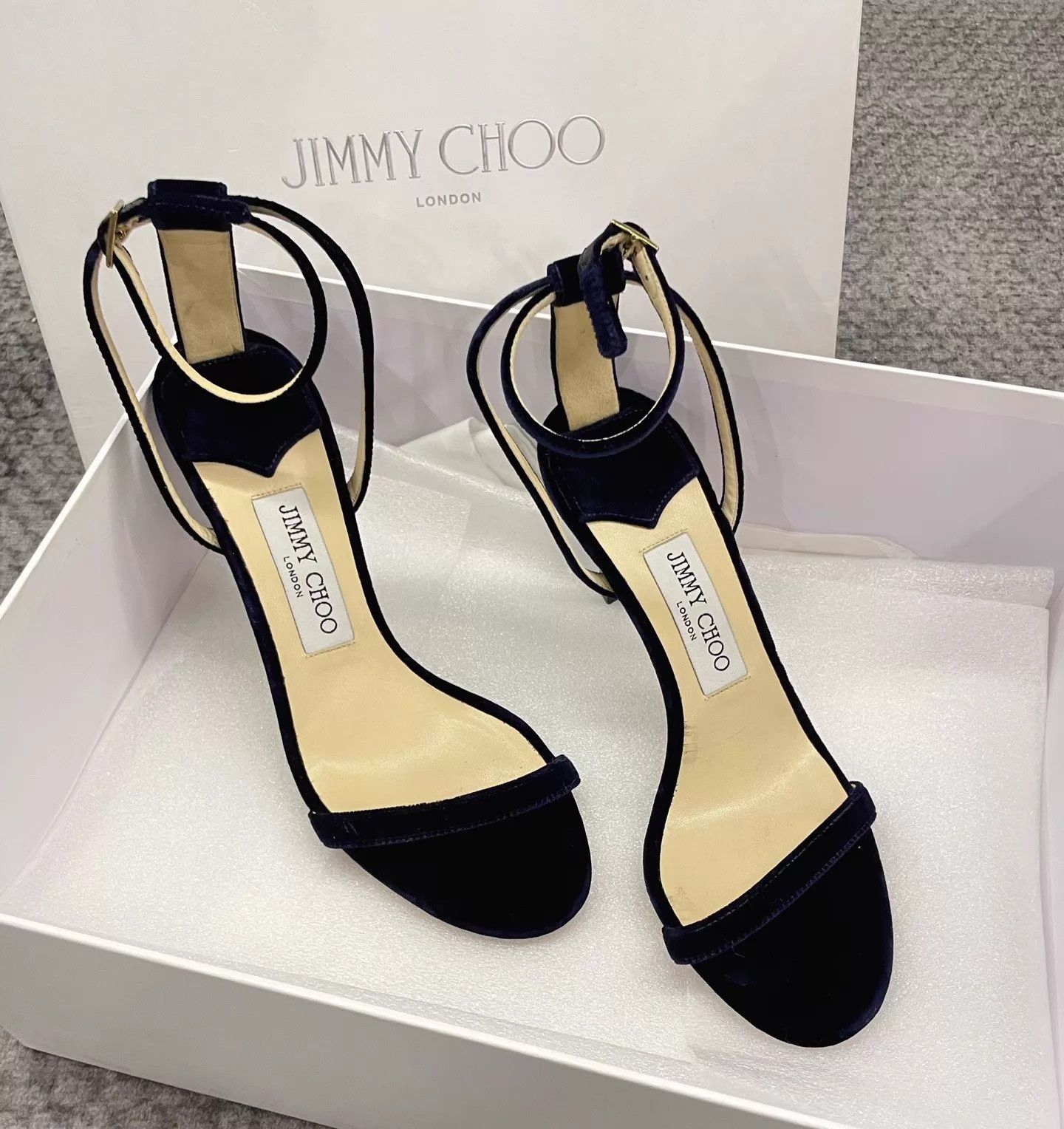 Jimmy Choo Jimmy Choo 9cm Stiletto Buckle One-Strap Sandals Size 38 Size US 7.5 / IT 37.5 - 8 Thumbnail