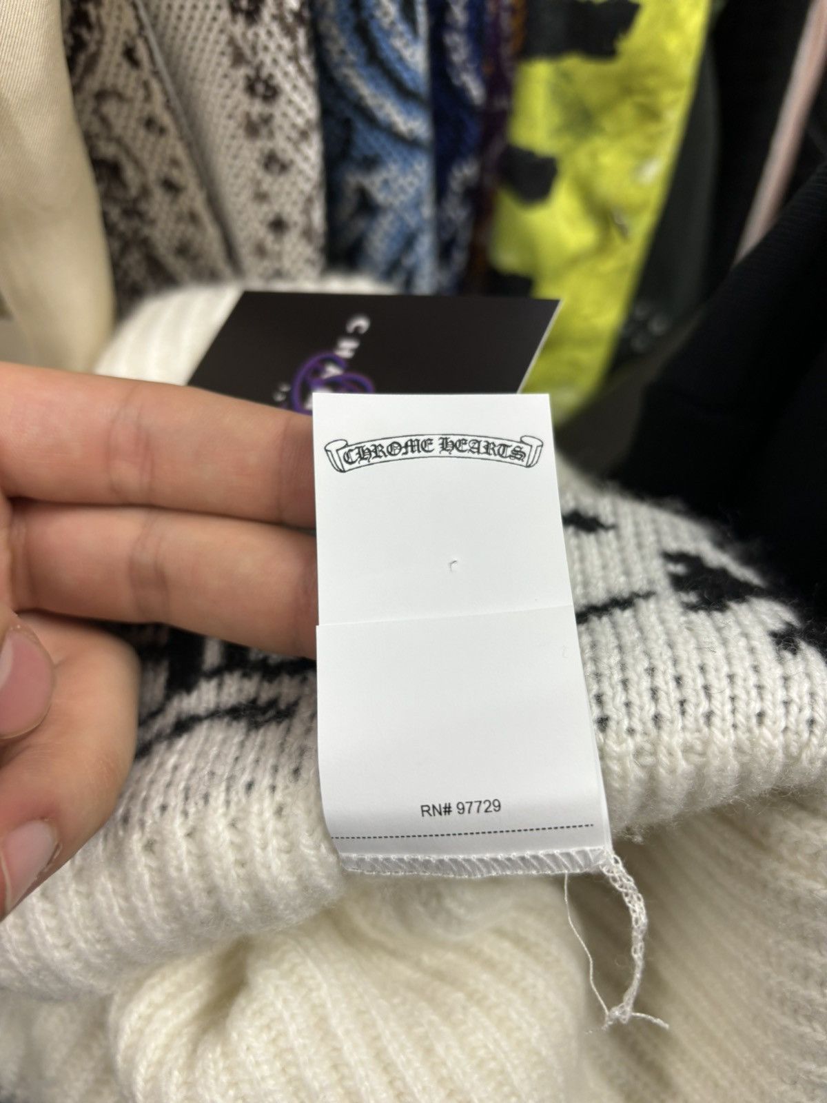 Chrome Hearts Chrome Hearts Cashmere beanie cream Size ONE SIZE - 6 Thumbnail