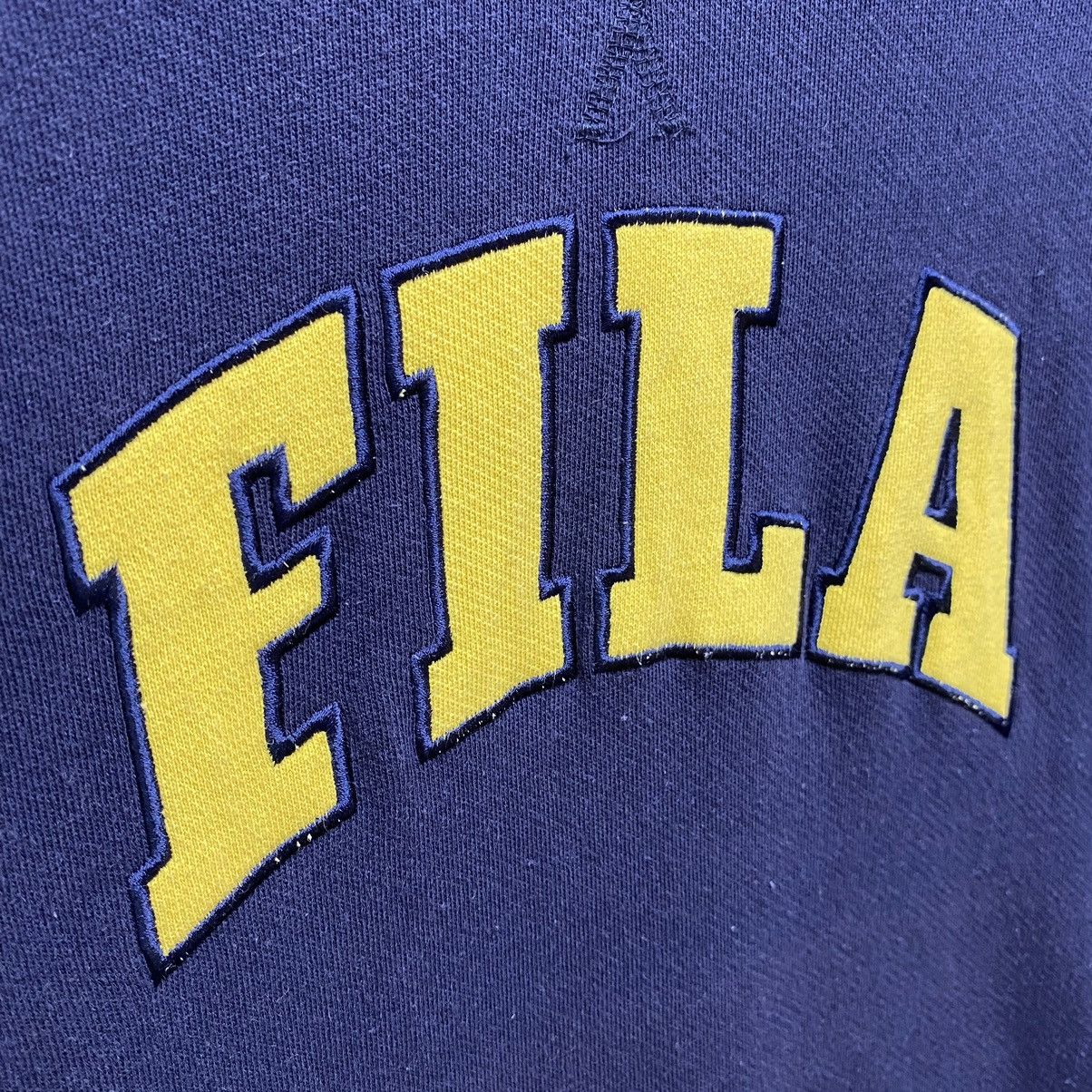 Fila Fila Sweatshirt Jumper Spellout Dark Blue Free Size Fits M Size US L / EU 52-54 / 3 - 6 Thumbnail
