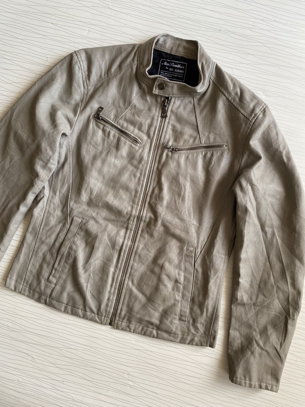 14th Addiction × Japanese Brand × Uniqlo Vintage Neo Leather Motorcyle Jacket Size US M / EU 48-50 / 2 - 9 Thumbnail