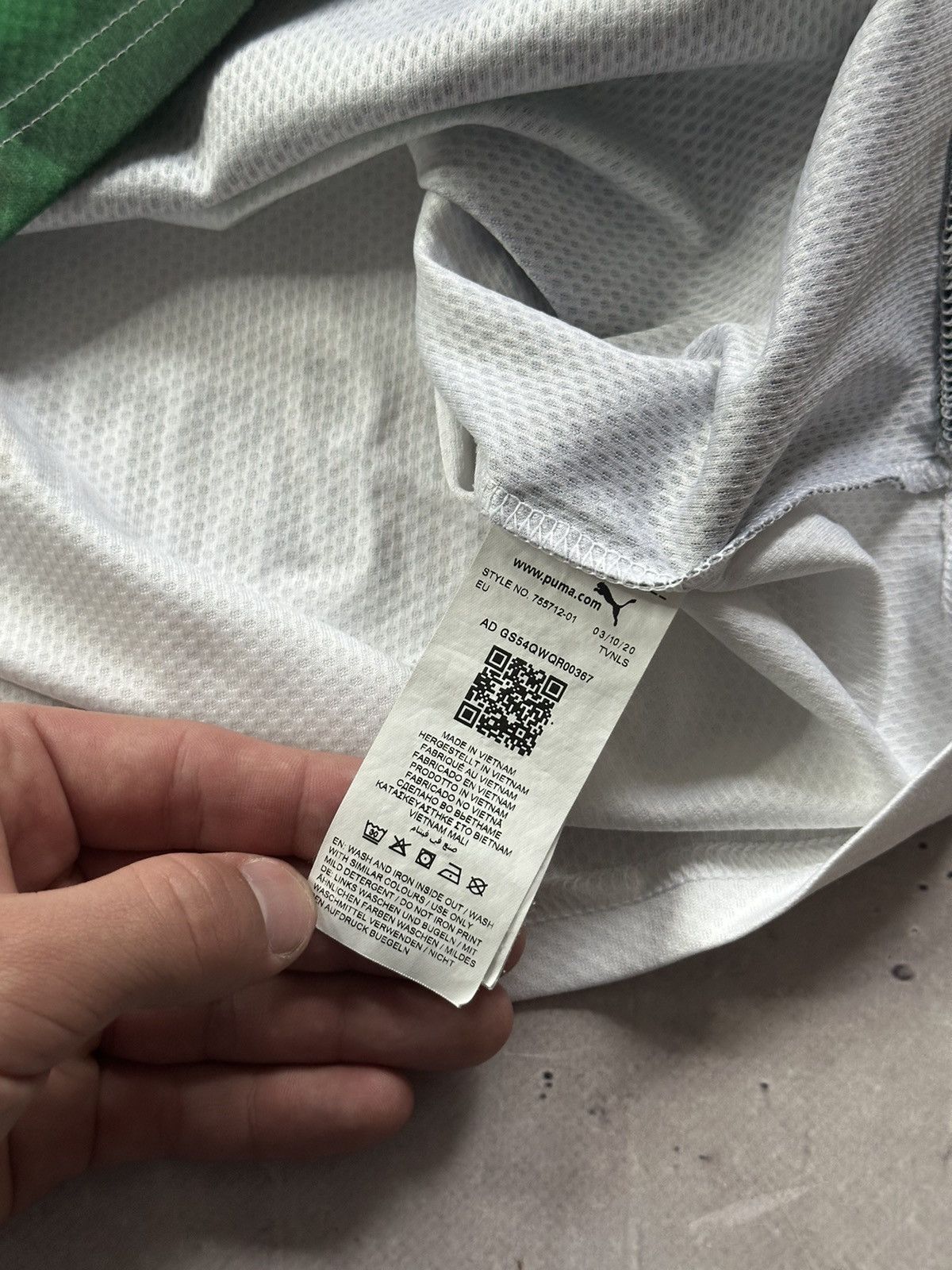 Puma FC Borussia Monchengladbach 2019-20 Home Football Away Shirt Size US L / EU 52-54 / 3 - 5 Thumbnail