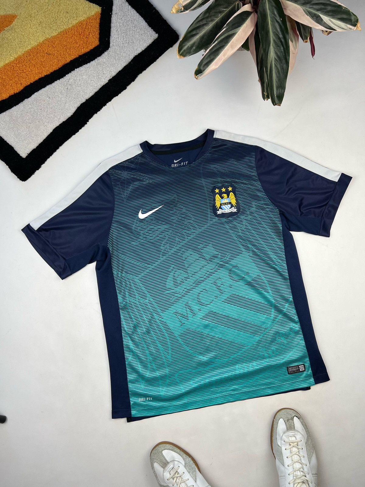 Umbro × Vintage FC MANCHESTER CITY ENGLAND SOCCER NIKE JERSEY Y2K Size US XL / EU 56 / 4 - 4 Thumbnail