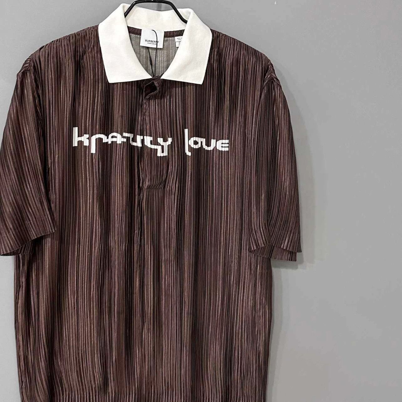 Burberry Burberry Black Pleated Polo Shirt UK2 Size US M / EU 48-50 / 2 - 2 Thumbnail