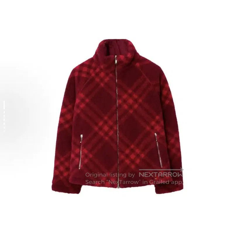 Burberry Burberry Red Wool Women's Jacket. Size XXS / US 00 / IT 34 - 1 Thumbnail