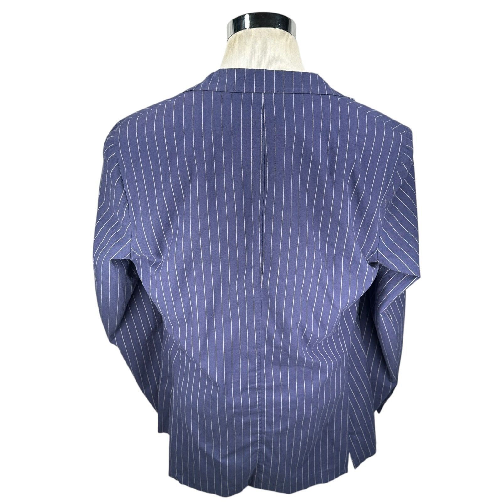 Peter Millar Peter Millar Blazer Jacket Men L Blue Cotton Single Breasted Size 44R - 5 Thumbnail