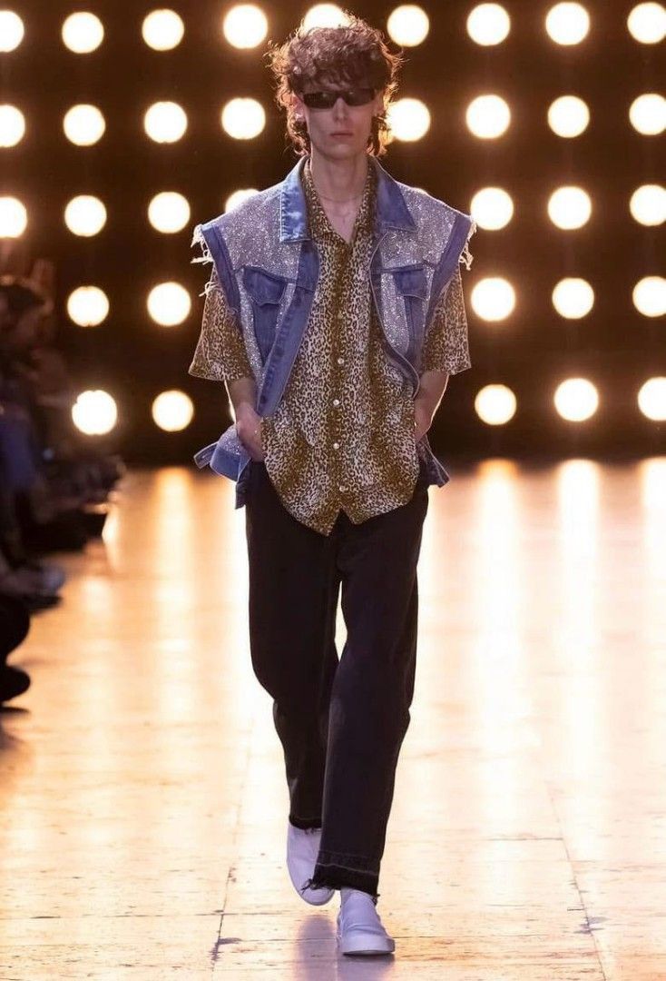Celine CELINE BY HEDI SLIMANE 21FW Leopard Print Hawaiian Shirt Size US L / EU 52-54 / 3 - 7 Thumbnail
