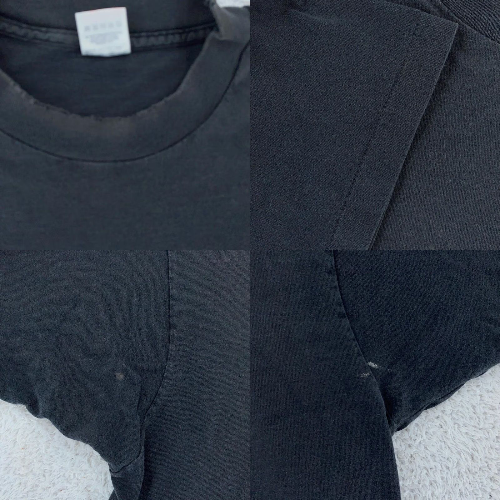 Fruit Of The Loom VINTAGE Distressed Boxcar Willy's T-Shirt Large Black Men Cotton Crew Neck Graphic Print Short Sleeve 90s Bar Size US L / EU 52-54 / 3 - 8 Thumbnail