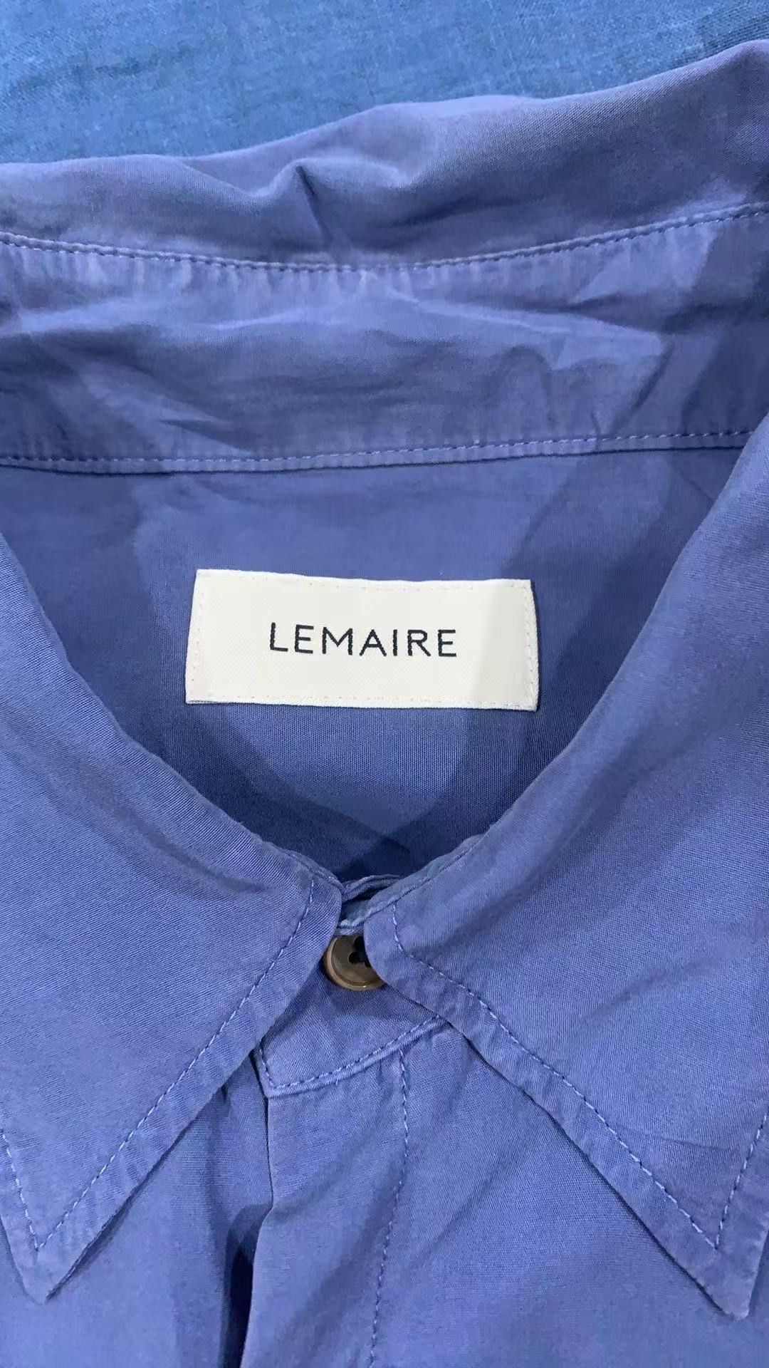 Lemaire Lemaire 23SS Blue Lyocell Shirt Size US S / EU 44-46 / 1 - 4 Thumbnail