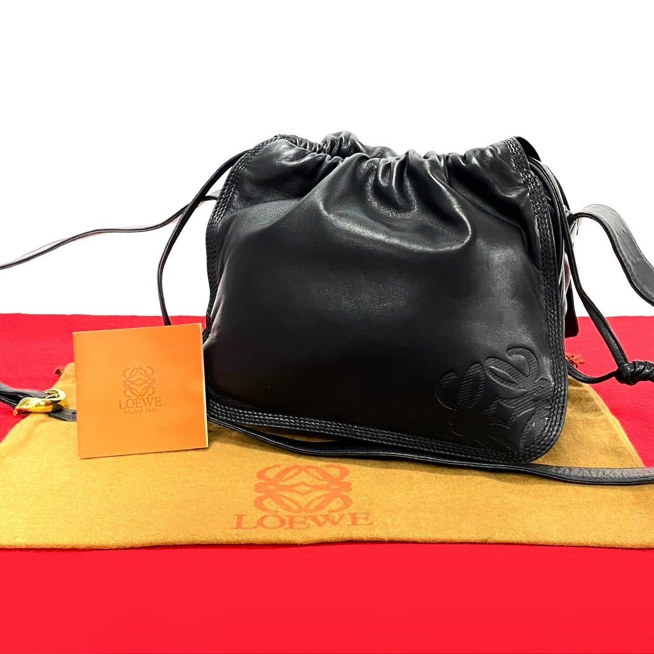 Loewe Loewe Shoulder Bag Black Leather Size ONE SIZE - 1 Thumbnail