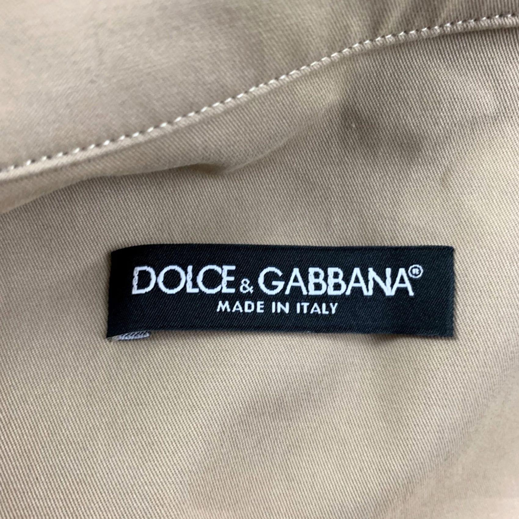 Dolce & Gabbana DOLCE & GABBANA Beige Cotton Long Sleeve Jumpsuits Women's Size 8 Size M / US 6-8 / IT 42-44 - 5 Thumbnail