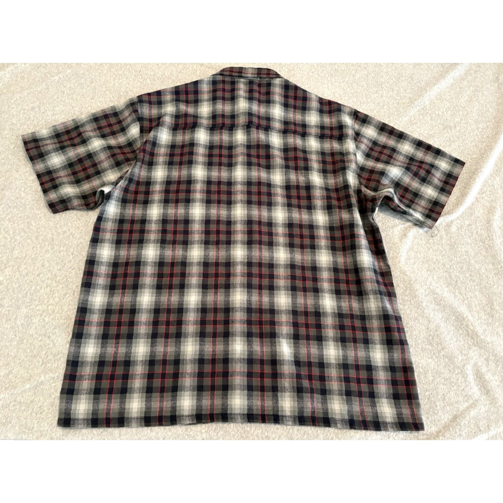Vintage Lowrider Plaid Button-Up Short Sleeve Shirt Cholo Chicano Made in USA Mens XL Size US XL / EU 56 / 4 - 5 Thumbnail