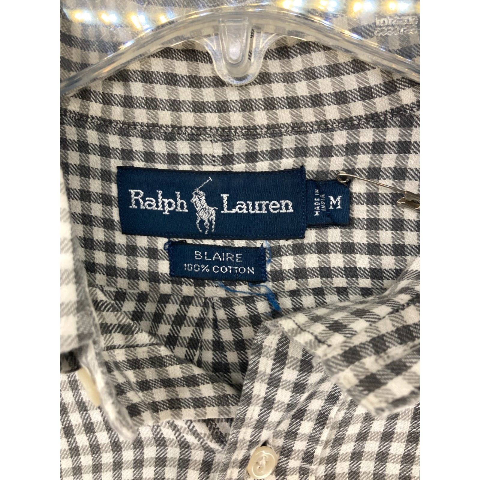 Ralph Lauren Ralph Lauren Mens Button-Up Shirt M Gray Blaire Cotton Size US M / EU 48-50 / 2 - 6 Thumbnail