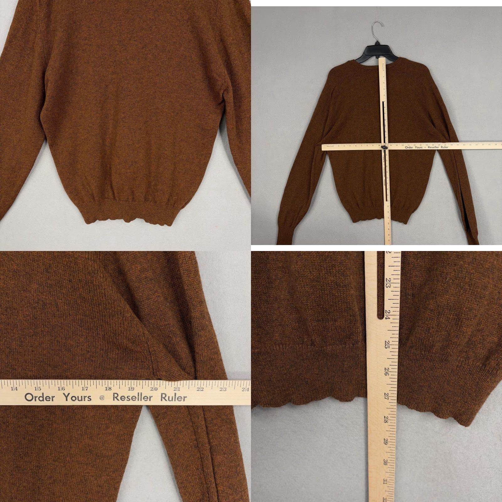 Vintage VINTAGE Peck & Peck Sweater Mens Small Brown Lambswool Scotland 70s Pullover V-Neck Knit Wool Classic Mens Size US S / EU 44-46 / 1 - 8 Thumbnail