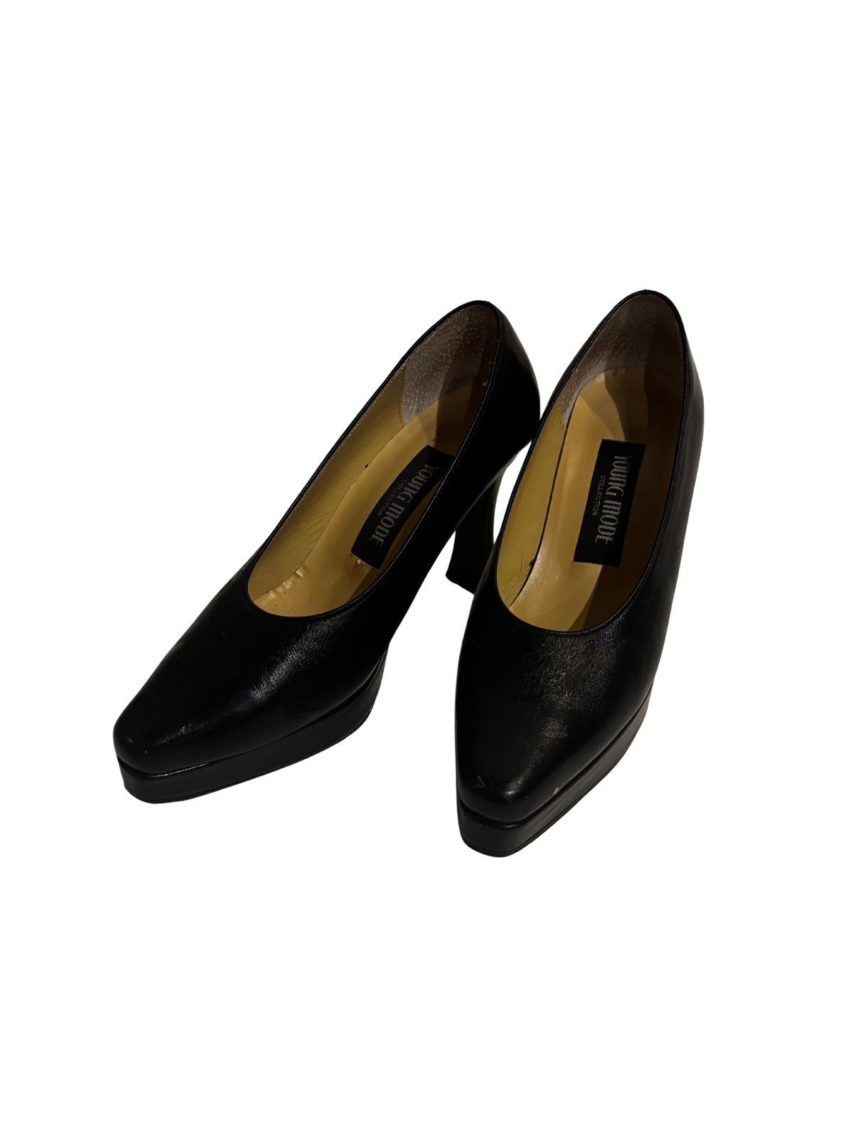 Other Comfort black leather Heels.wf1510 Size US 6.5 / IT 36.5 - 1 Thumbnail