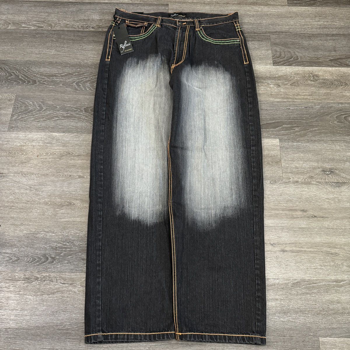 JNCO × Southpole × Vintage crazy Vintage y2k Faded black Southpole style baggy wide leg Size US 38 / EU 54 - 2 Thumbnail
