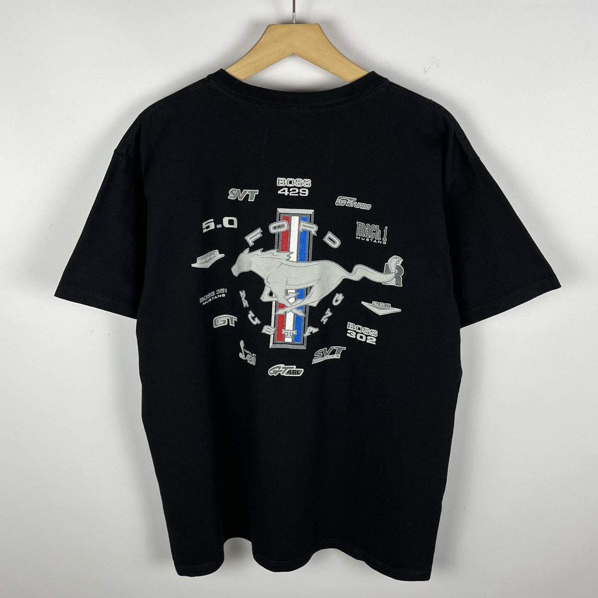 Ford Vintage Ford Mustang rare big logo racing tee 00’s Size US L / EU 52-54 / 3 - 6 Thumbnail