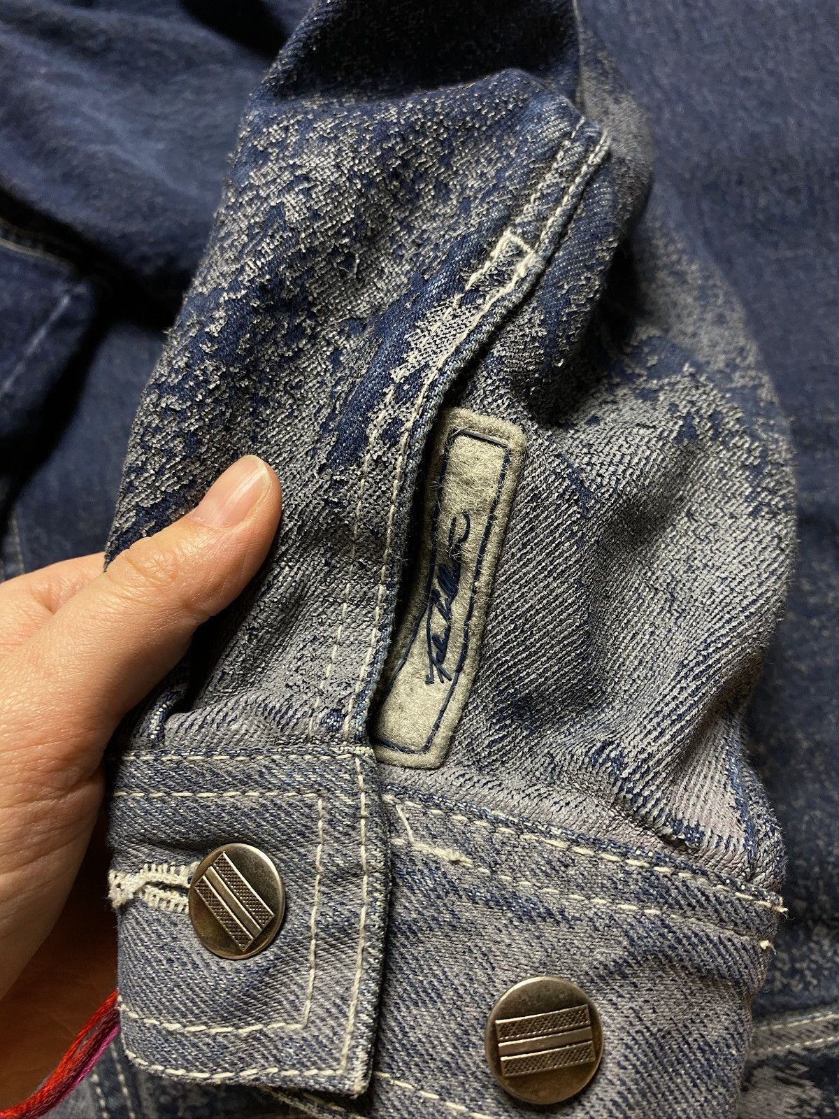 Fubu Fubu Collection blue denim jacket big rap baggy JNCO Size US XXL / EU 58 / 5 - 7 Thumbnail