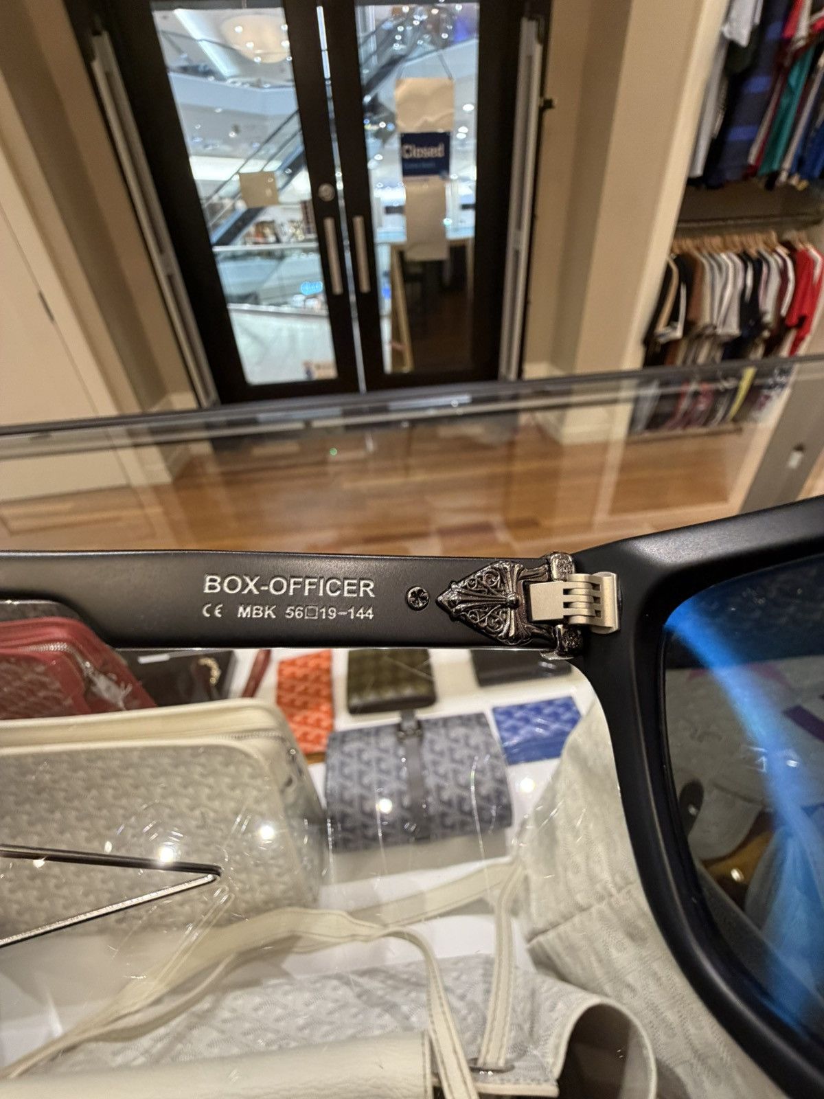 Chrome Hearts Chrome Hearts Box Officer Sunglasses Size ONE SIZE - 8 Thumbnail