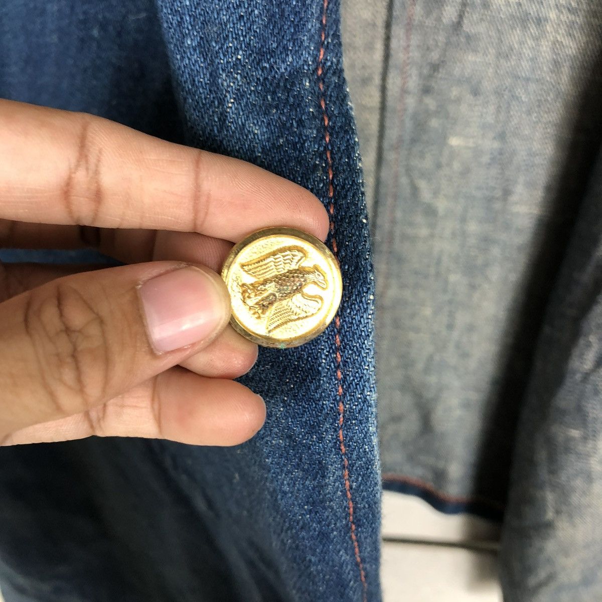 Levi's 🔥VINTAGE WORKER DENIM JACKET LEVI’S SINGLE POCKET Size US M / EU 48-50 / 2 - 18 Thumbnail