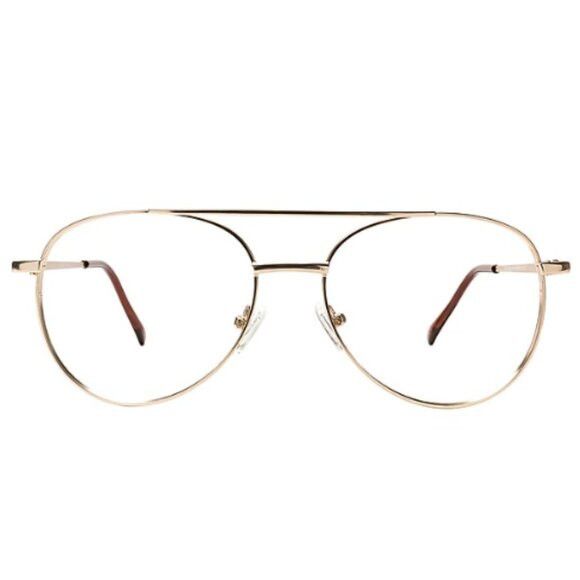 Other Clearly Atlin Gold Pilot / Aviator Glasses Frames Size ONE SIZE - 1 Thumbnail