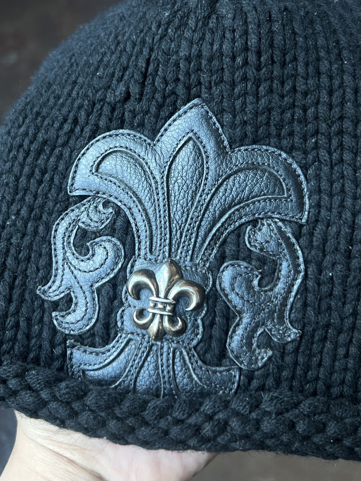 Chrome Hearts SOLD Chrome hearts cashmere fleur beanie Size ONE SIZE - 2 Thumbnail