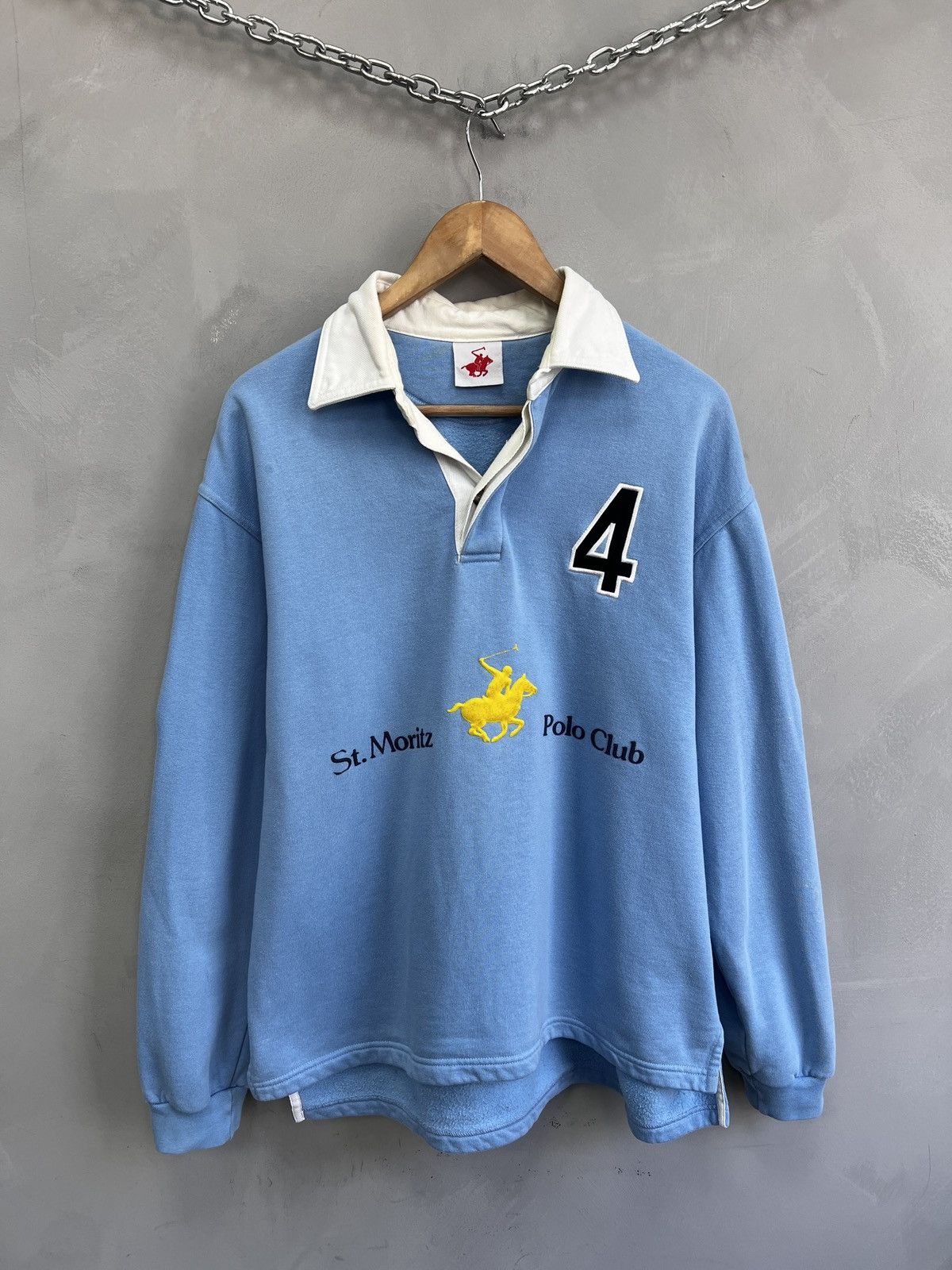 Polo Ralph Lauren Polo St Moritz Sweatshirt Oversize Baggy Streetwear Style Size US M / EU 48-50 / 2 - 1 Thumbnail
