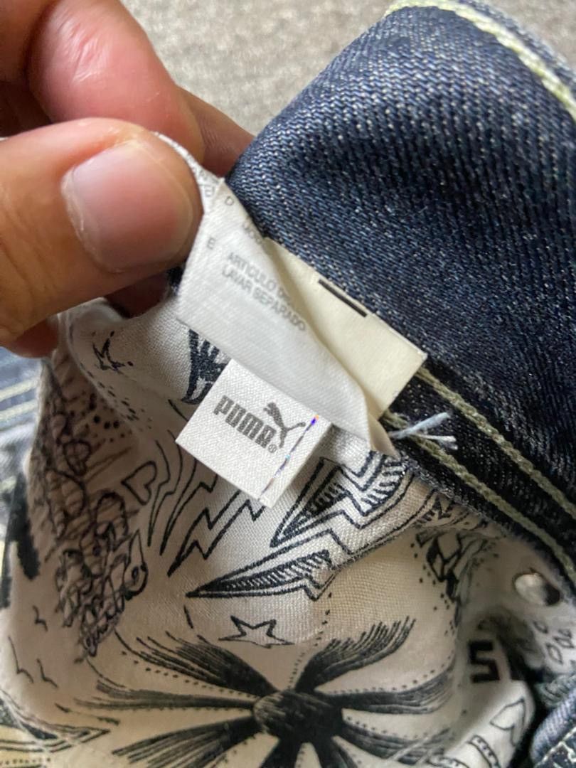 Evisu 🔥Vintage EVISU & PUMA Distressed Denim Jeans 🔥 (135) Size US 34 / EU 50 - 7 Thumbnail