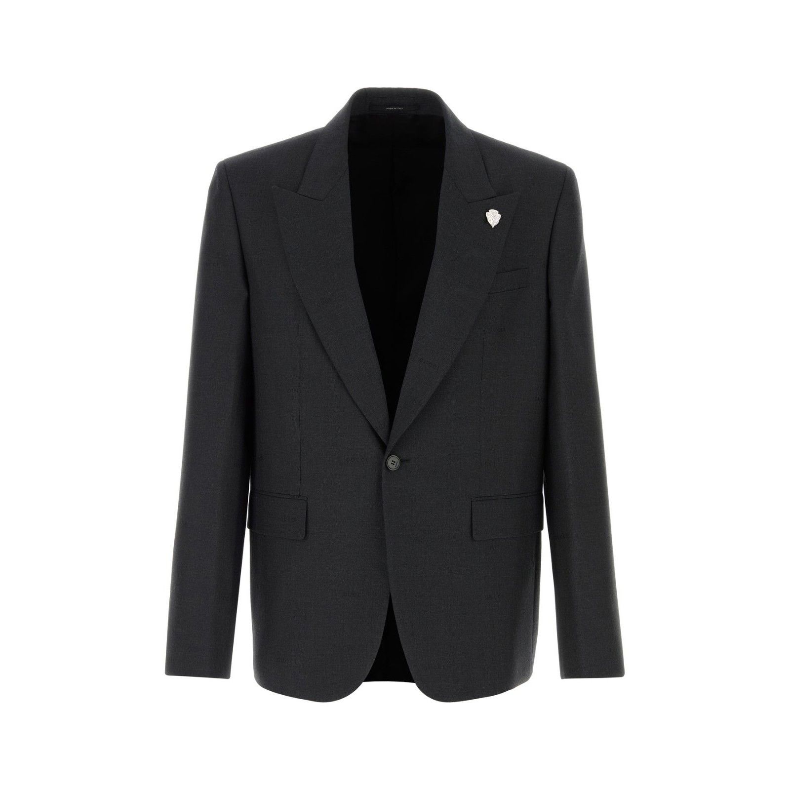Gucci GUCCI $3980 Dark Gray Wool Single Breasted Jacket New & Auth Size US XL / EU 56 / 4 - 1 Thumbnail
