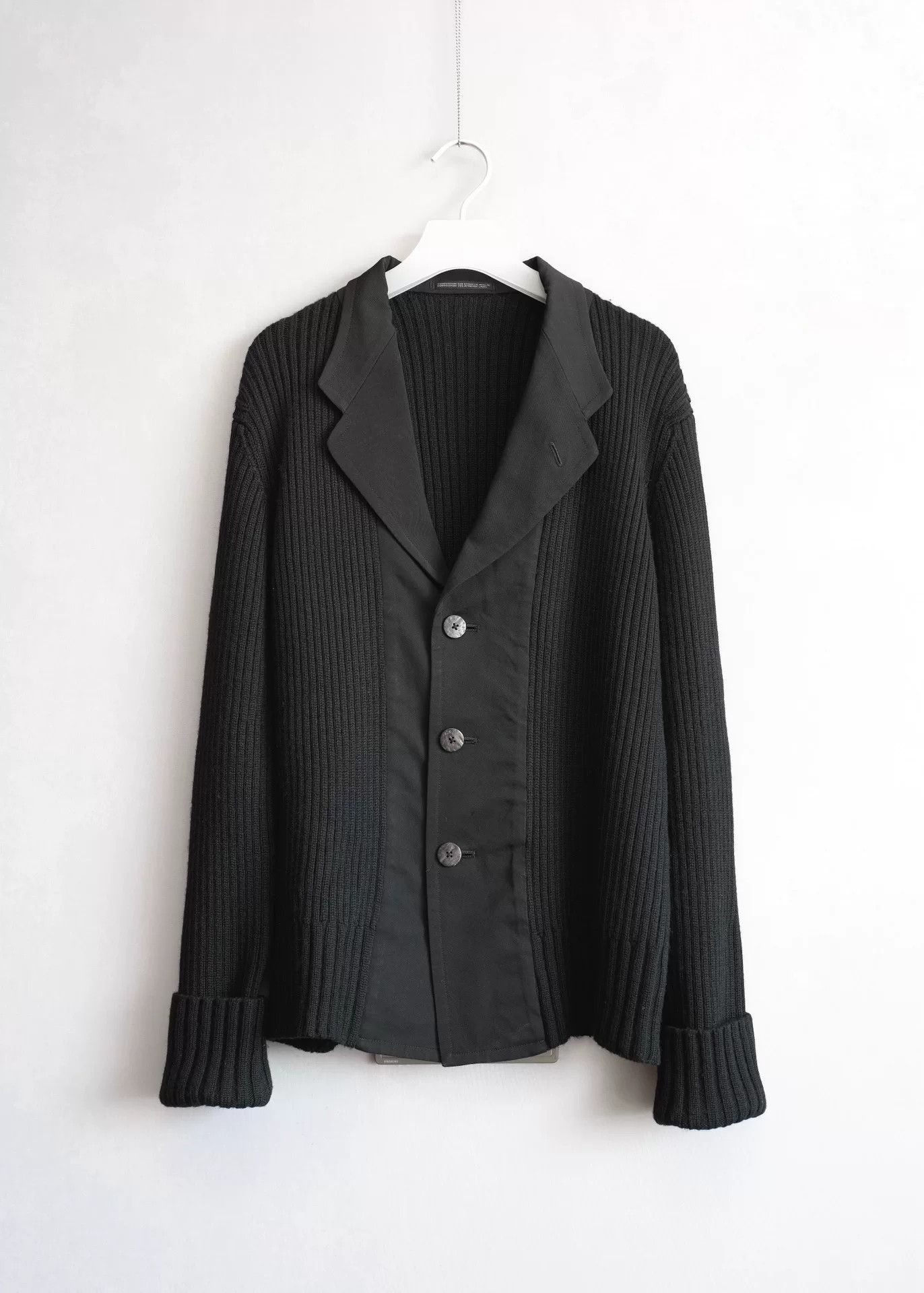 Yohji Yamamoto Yohji Yamamoto 02AW Runway Knit Coat Size US L / EU 52-54 / 3 - 1 Thumbnail