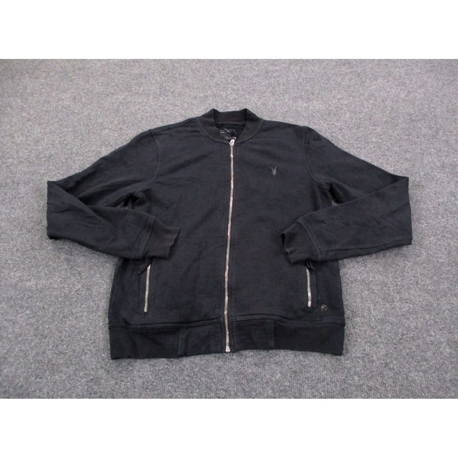 Allsaints AllSaints Jacket Mens S Black Lightweight Windbreaker Logo Pockets Zip Regular Knit Dom: Casual Outdoors Style: Windbreaker Masculine/Mens Size US S / EU 44-46 / 1 - 2 Thumbnail
