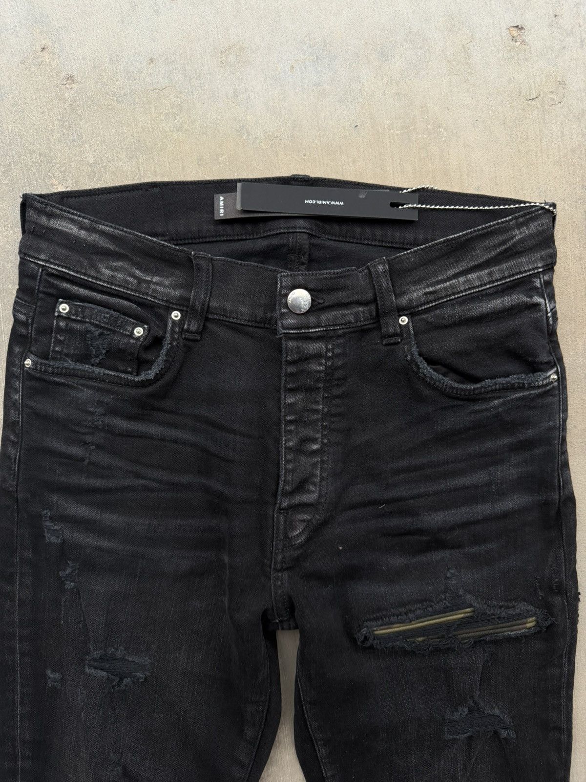 Amiri Amiri MX1 Camo Leather Patch Black Jeans 32 NWT Authentic Size US 32 / EU 48 - 3 Thumbnail