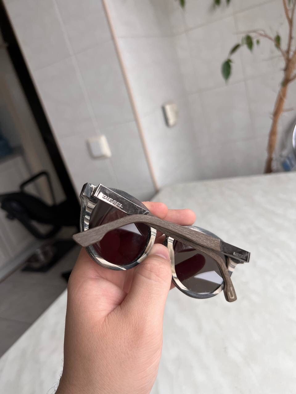 Diesel Vintage Diesel Sunglasses Wood Frame Eyewear Metal Logo Y2K Size ONE SIZE - 12 Thumbnail