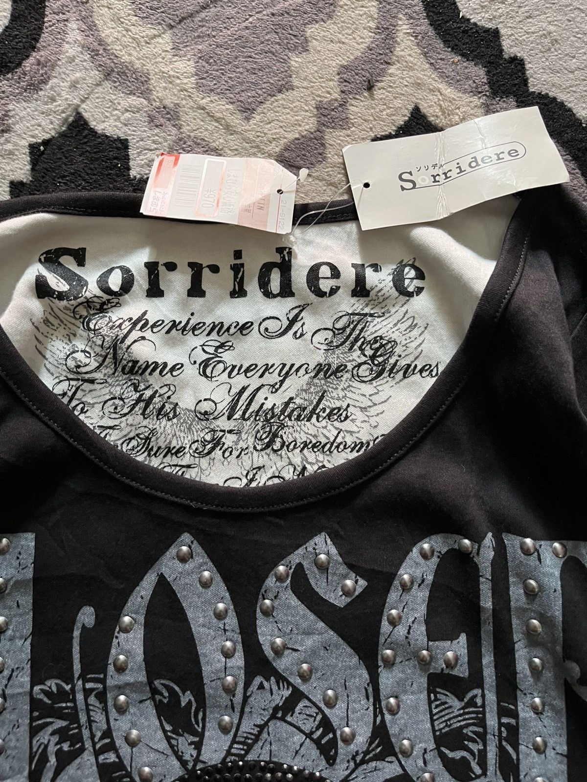 Le Grande Bleu (L.G.B.) Vintage sorridere poem gothic seditionaries tshirt Size US L / EU 52-54 / 3 - 4 Thumbnail