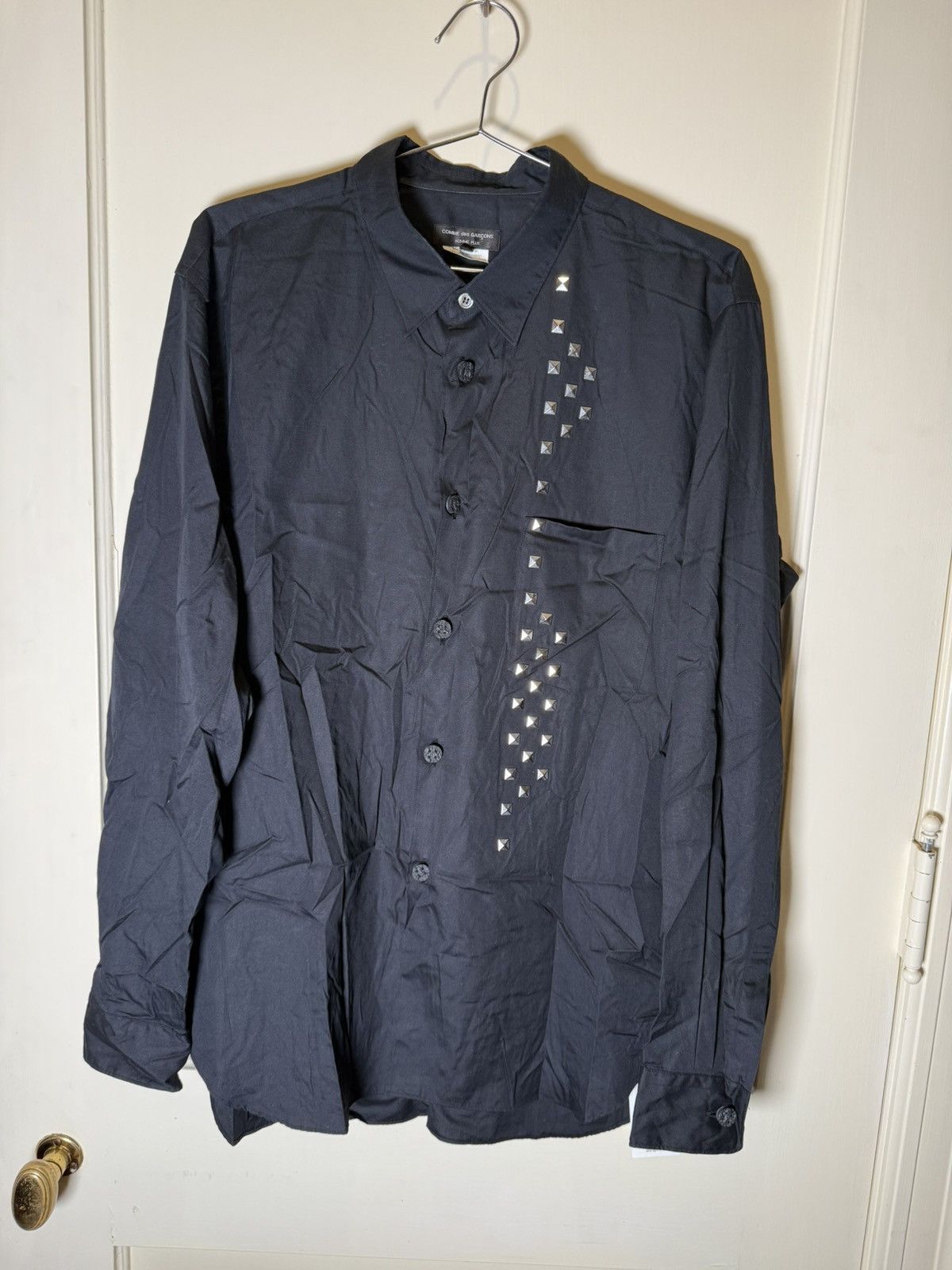 Comme des Garcons COMME des GARCONS HOMME PLUS Studs Embellished Broad Shirt Size US L / EU 52-54 / 3 - 1 Thumbnail