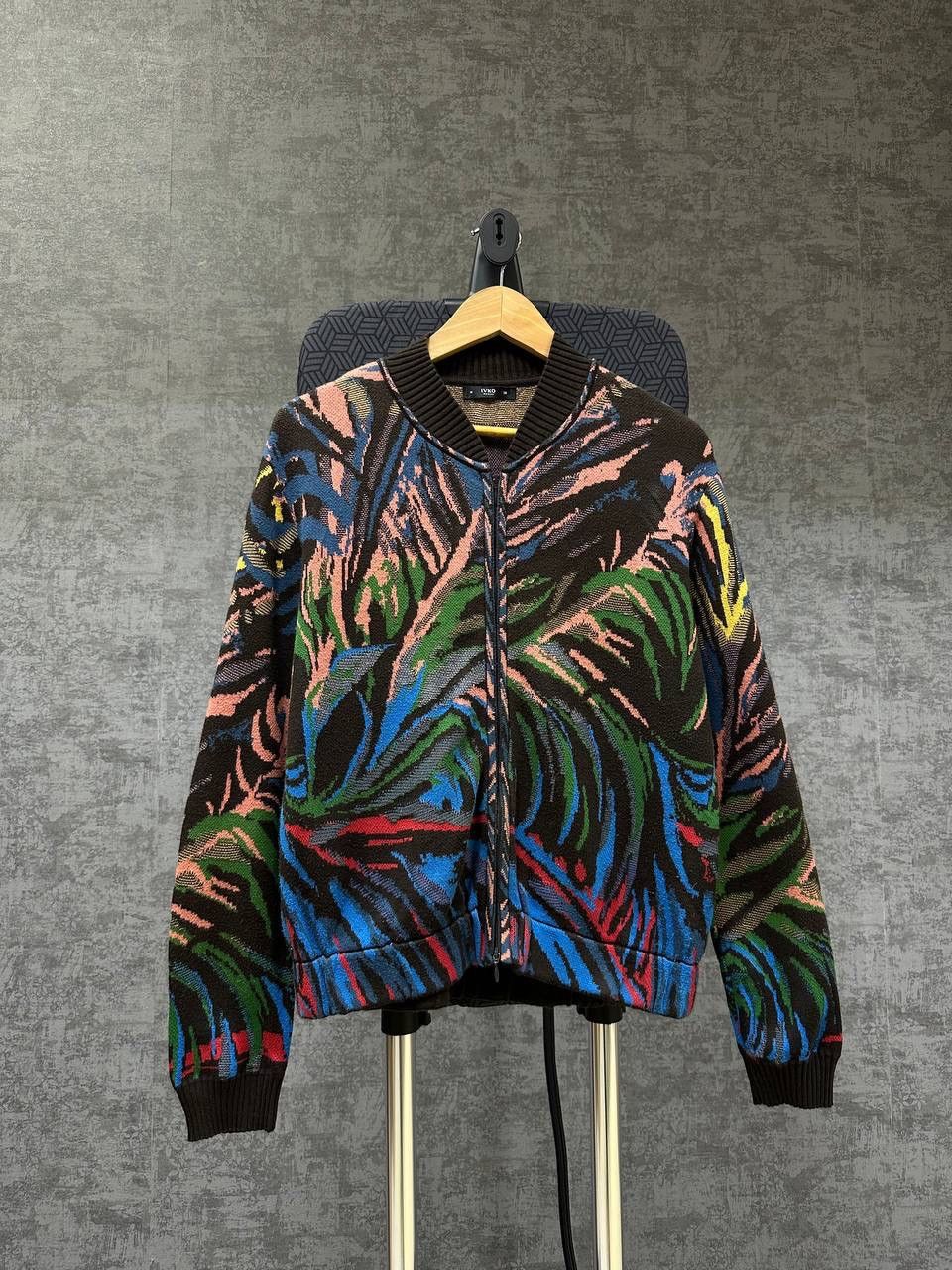 Vintage Vintage Ivko Full Zip Floral Cardigan Wool Sweater Size US M / EU 48-50 / 2 - 3 Thumbnail