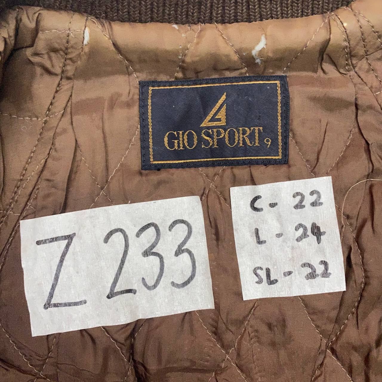 Vintage Z233 VTG GIO SPORTS TARTAN WOOL LEATHER VARSITY Size US S / EU 44-46 / 1 - 9 Thumbnail