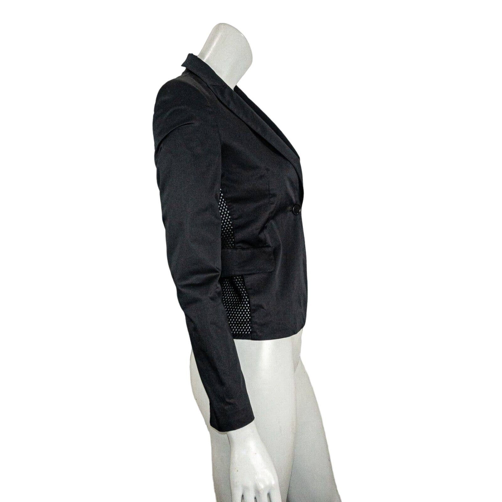 Akris Akris Punto Women's Black Blazer Jacket Size 2 Mesh Sleeve Size XS / US 0-2 / IT 36-38 - 6 Thumbnail