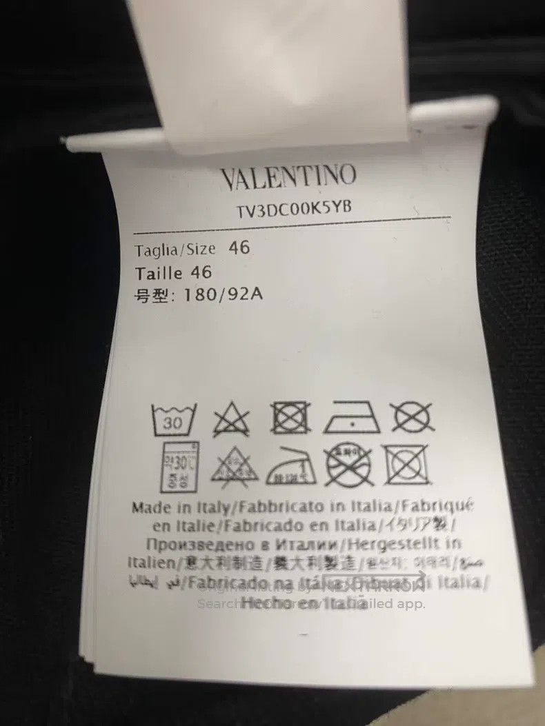 Valentino Valentino Black big V logo denim jacket jacket Size US S / EU 44-46 / 1 - 4 Thumbnail