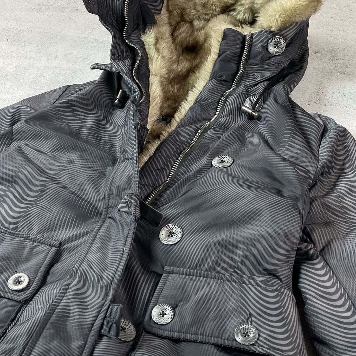 If Six Was Nine × Japanese Brand × Napapijri Avant Garde Opium Y2K Faux Fur Jacket Rick Owens Carti Style Size S / US 4 / IT 40 - 6 Thumbnail