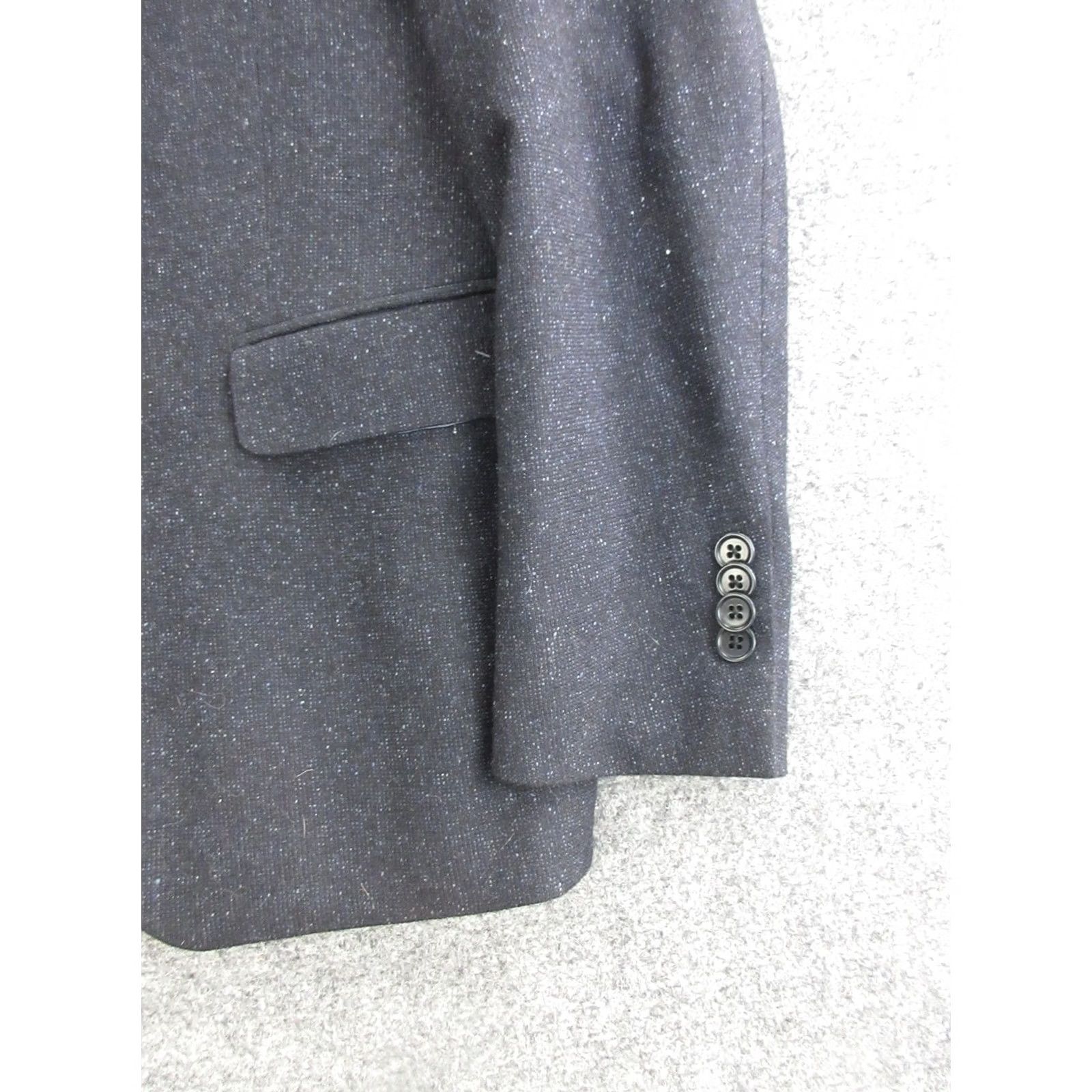John Varvatos John Varvatos U.S.A. Sport Coat Blazer Mens 36R Gray Tweed Wool 2 Button Single-Breasted Notch Lapel Jacket Modern Canada Size 36R - 2 Thumbnail