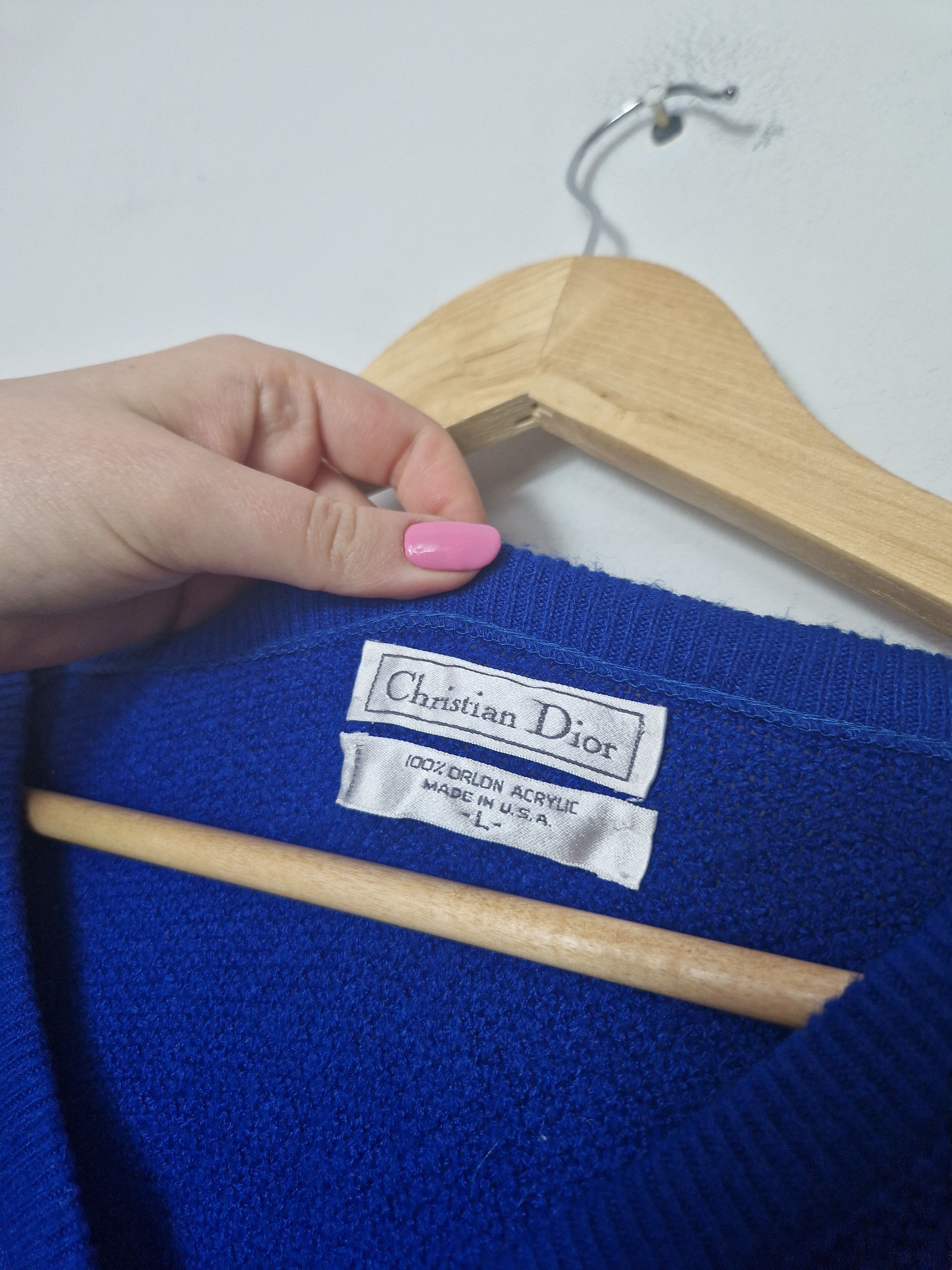 Dior × Hedi Slimane Christian Dior vintage made in USA knitted sweater Size US XL / EU 56 / 4 - 5 Thumbnail