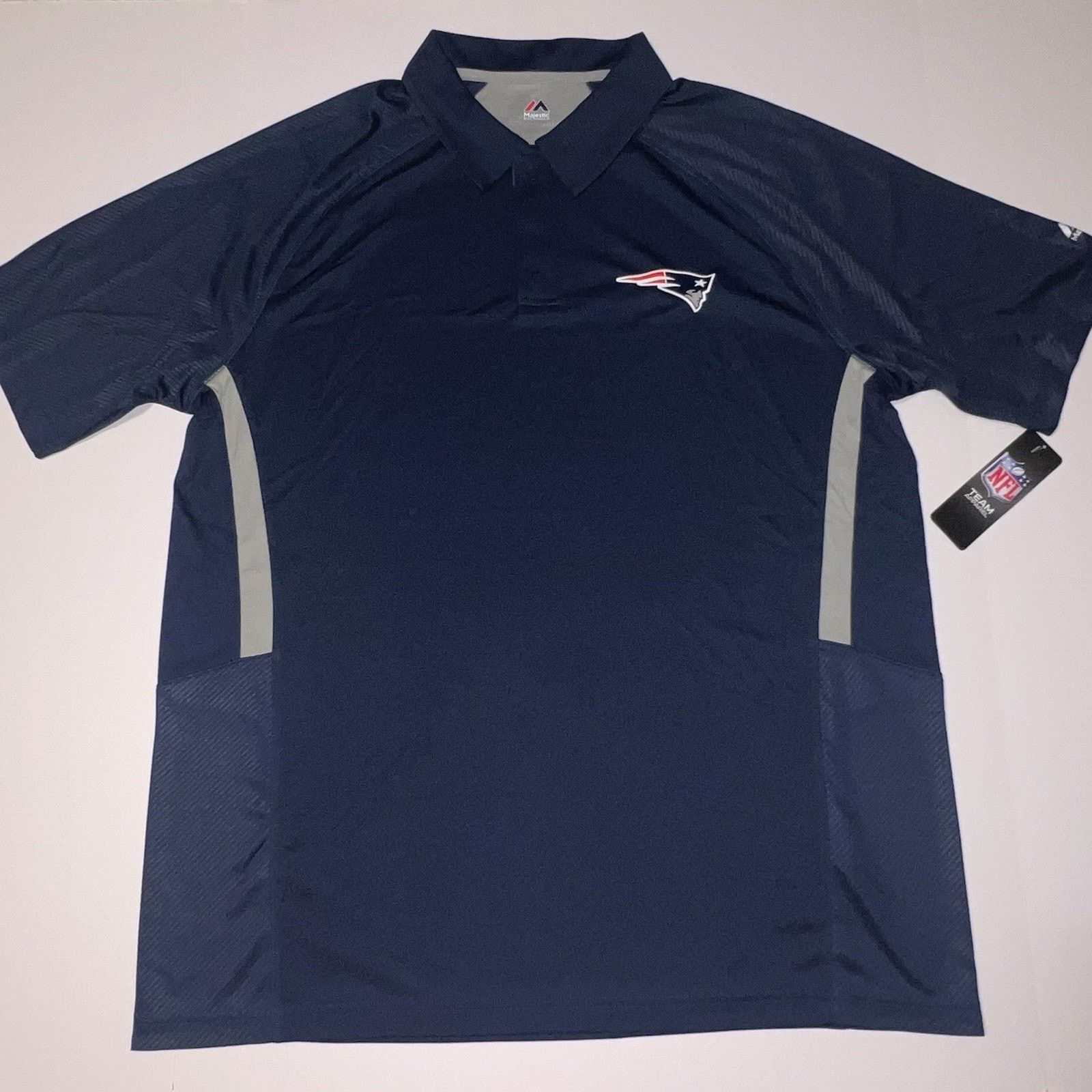Majestic Majestic Cool Base NFL New England Patriots Polo Shirt Sz XL Size US XL / EU 56 / 4 - 1 Thumbnail